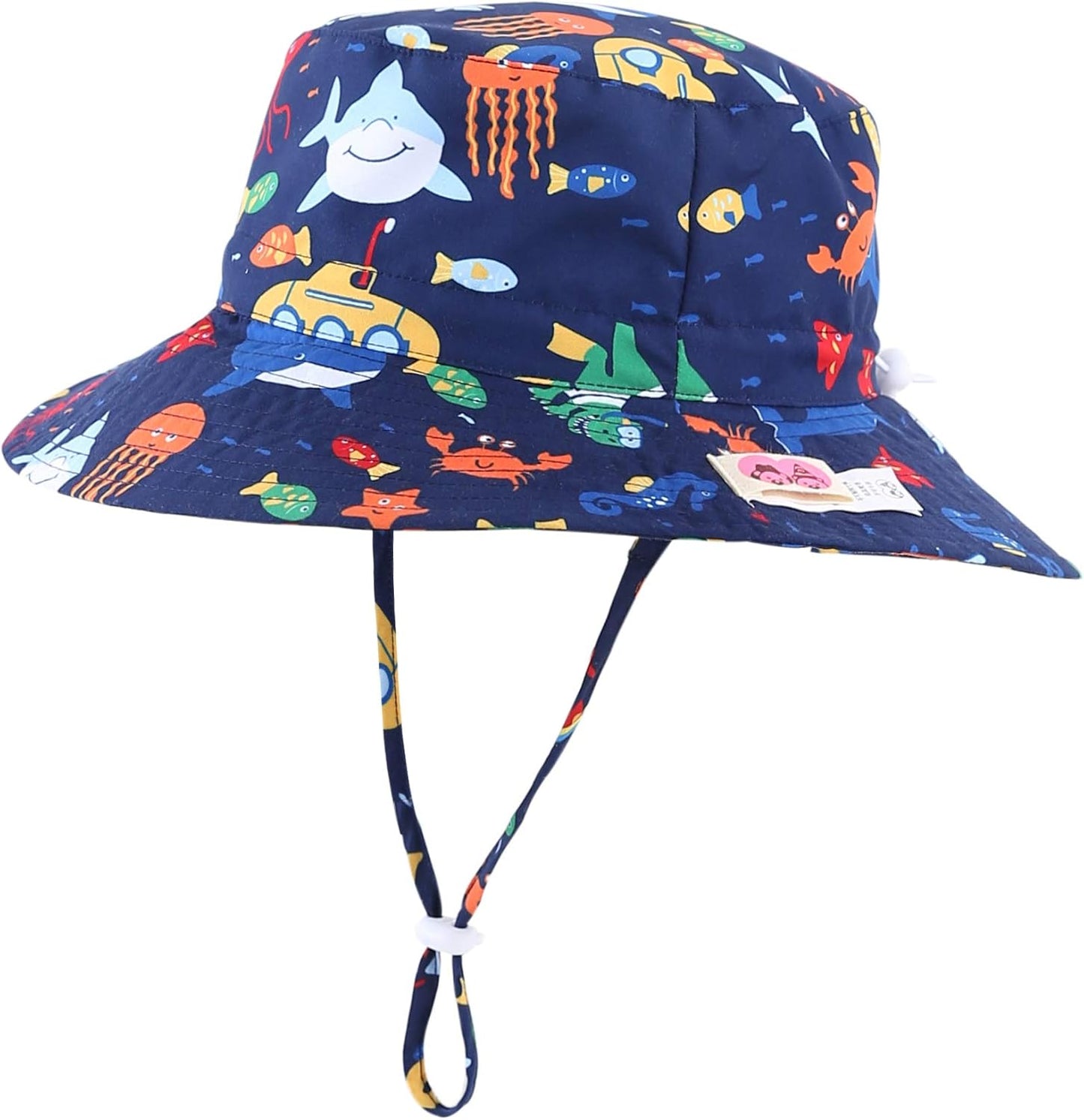 Home Prefer UPF50+ Wide Brim Sun Hat Boys Girls Sun Protection Hat Zoo Beach Swim Safari Bucket Hat for Baby Toddler Kid