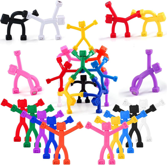 24 PCS Magnetic Travel Toys for Kids, Creative, Portable and Educational, Magnetic-People-Magnet-Men: Cute Robot & Funny Magnets, Small Fidget Toys for Classroom Prizes, Easter Egg Stuffers, Office