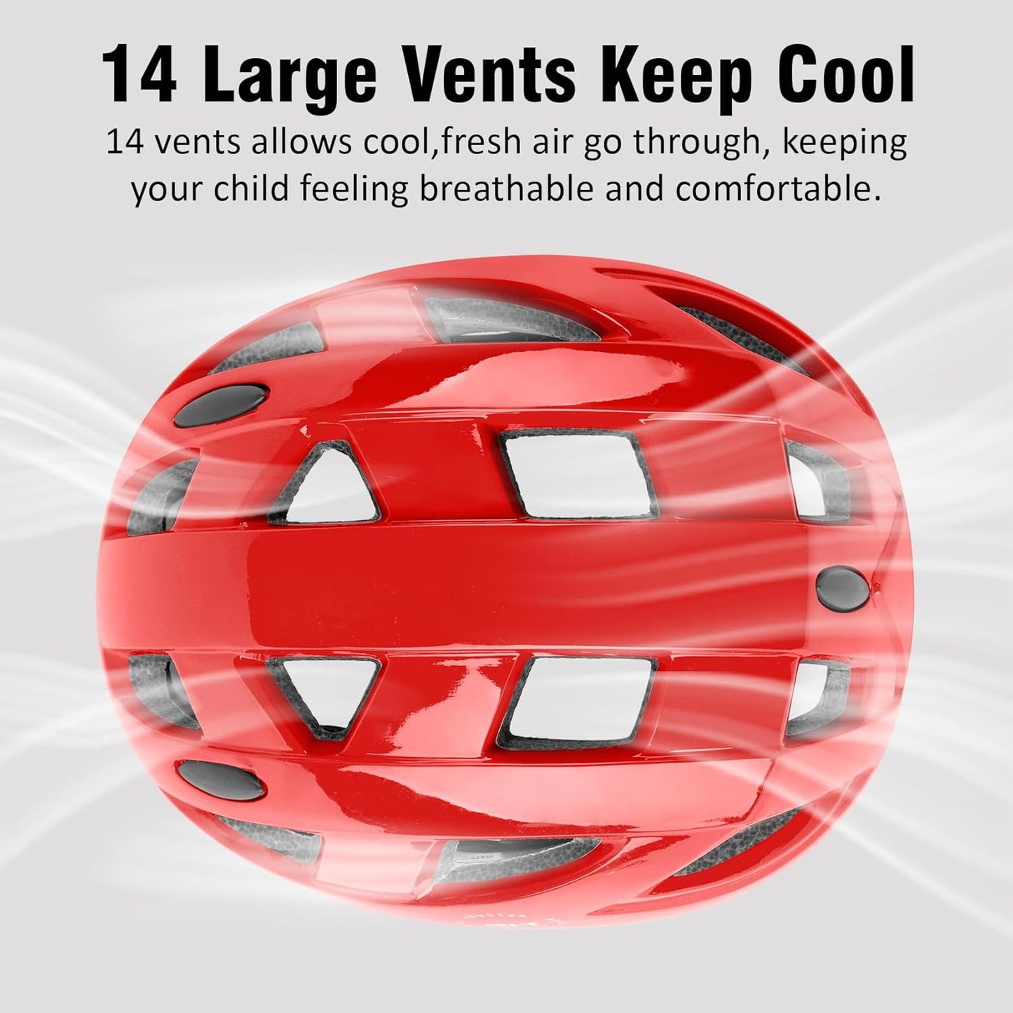 Kids Bike Helmet,2 Sizes Adjustable for Youth Child Boys & Girls Ages 3-5-8-14,Ventilation and Multi-Sport for Bicycle Scooter Skate