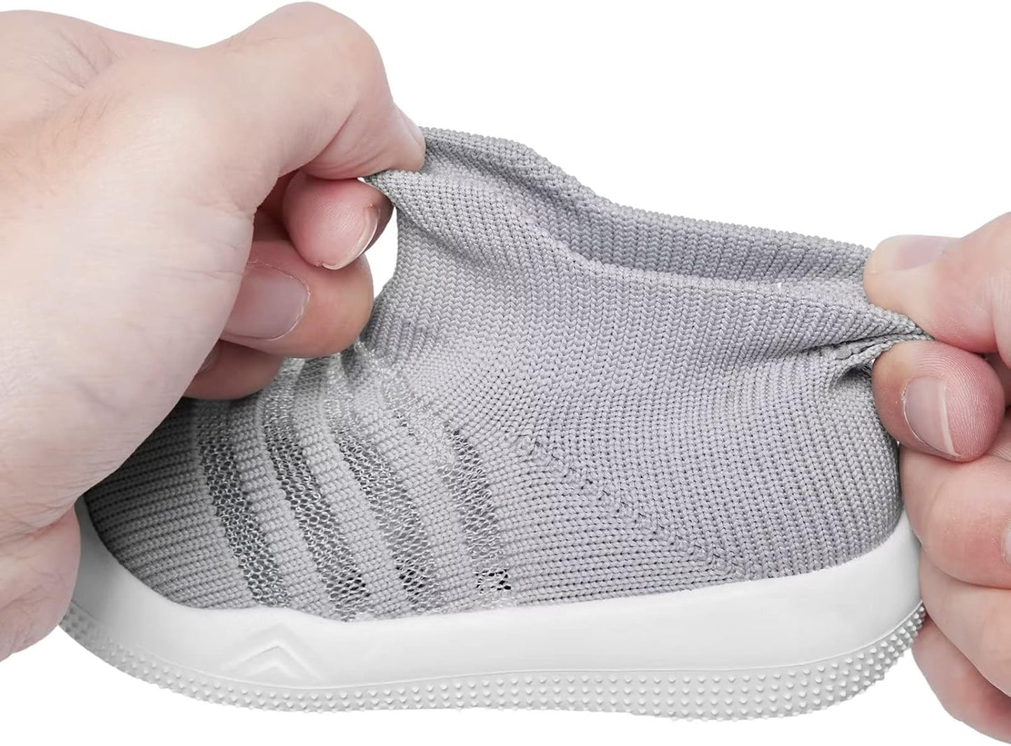 Eashi Baby Boy Girl Non-Skid Indoor Infant Walking Shoes Breathable Warm Elastic Sock Shoes with Memory Sole Protect Toes Outdoor Sneakers