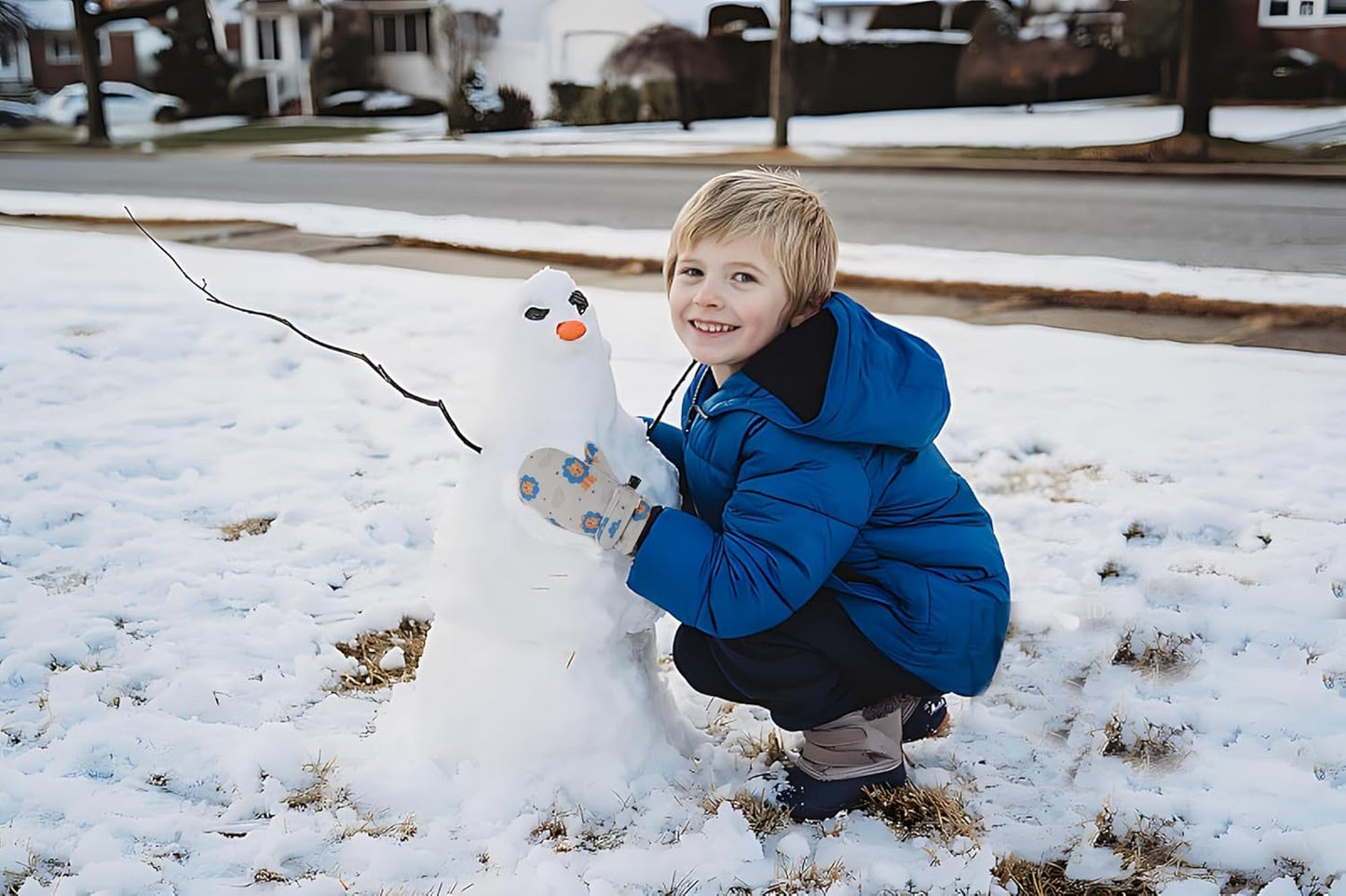 Toddler Gloves Kids Mittens Winter Warm Lined Fleece Gloves Waterproof Snow Baby Mitten for Boys Girls