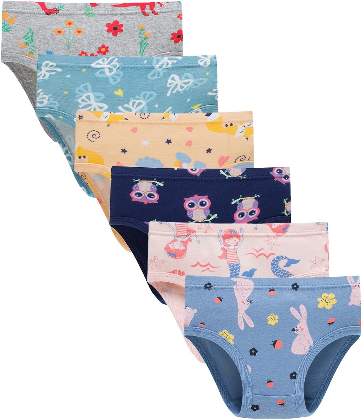 Boboking Soft Cotton Underwear Toddler Girls'Briefs Soft Undies