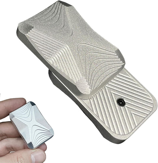 Unrestricted Push 3 Click Haptic Slider EDC Fidget Clicker Metal Fidget Toys ADHD Tool Anti-Anxiety Office Desk Toys Adult Stress Relief Toys (X Alloy Haptic Slider)