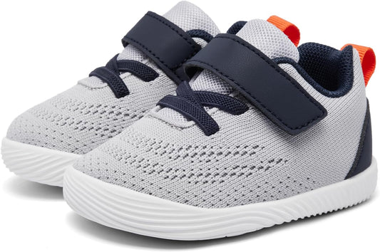 MORENDL Toddler Sneakers Baby Boys & Girls Barefoot Shoes Lightweight Breathable Walking Running Tennis Athletic Sport Shoes