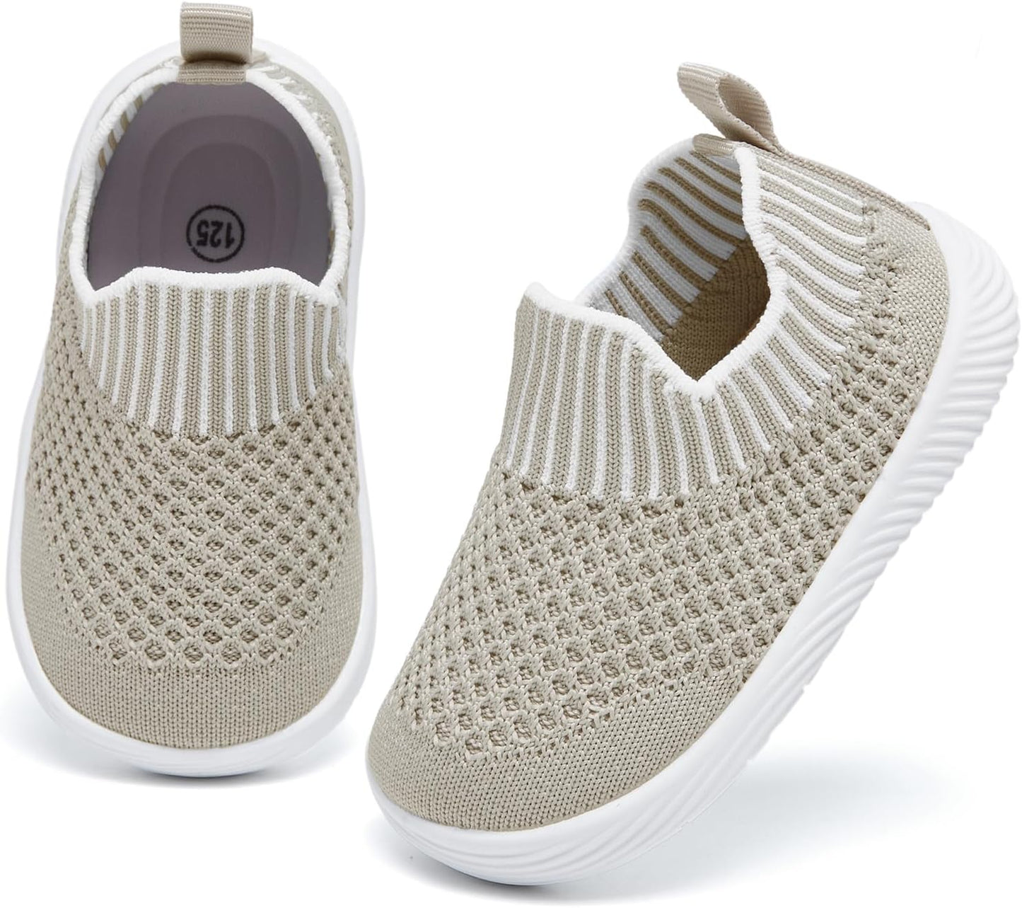 MORENDL Baby Toddler Walking Socks Non-Slip Breathable Unisex Casual Sneakers