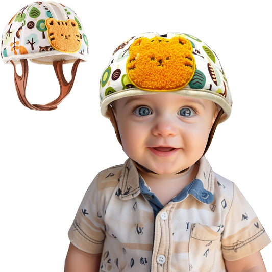Baby Helmet for Crawing Walking,Soft Infant Safety Helmet,Baby Helmet 1-2 Years for Anti-Fall Head Protector,Adjustable, Breathable