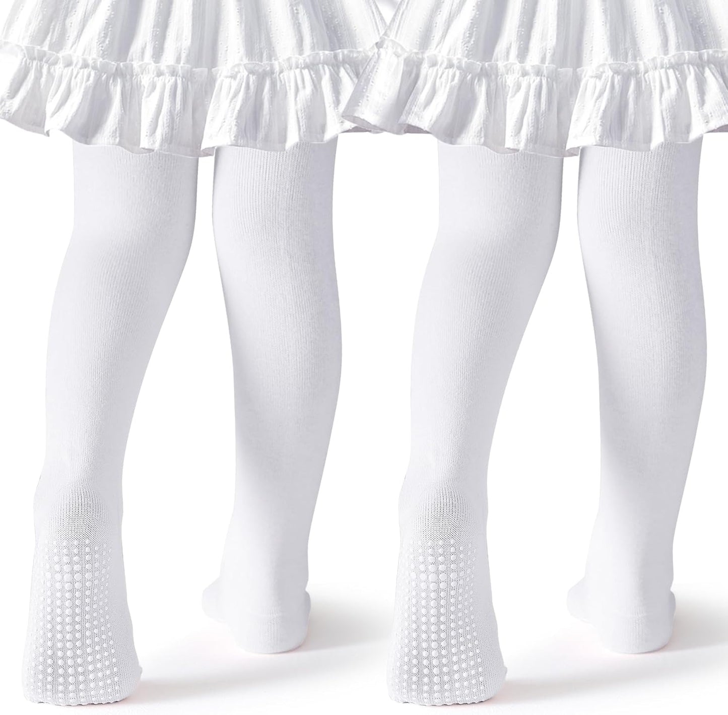 Baby Tights Non Slip Toddler Stockings Tights with Grippers Seamless Soft Cotton Knit Leggings Newborn