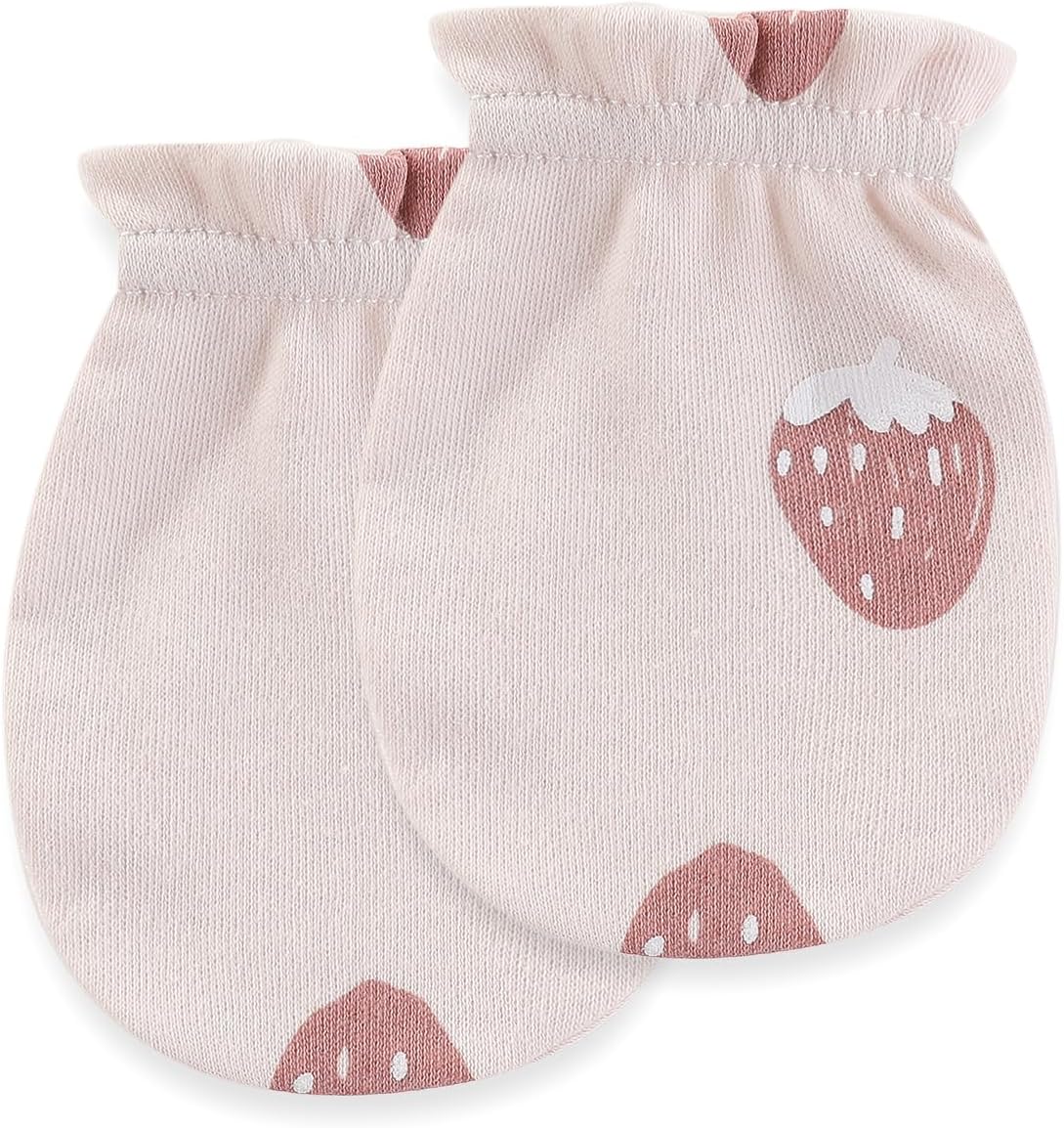 Newborn Baby Boy Girl Caps Mittens Socks Set Cotton Baby Essentials Accessories (Hats+Gloves+Socks)