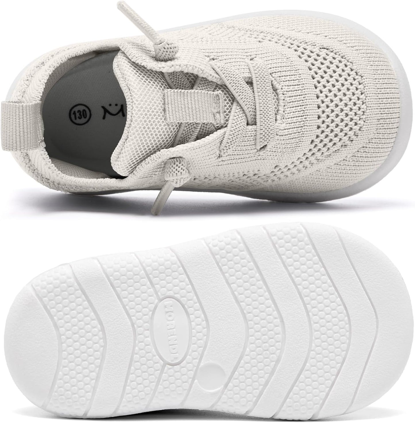 MORENDL Toddler Shoes Baby Walking Sock Shoes Infant Sneakers 0-4 Years Boy Girl Barefoot Tennis Shoe Non-Slip Brethable