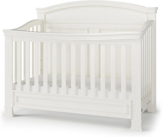Child Craft Legacy Westgate 4-in-1 Convertible Crib, Baby Crib Converts to Day Bed, Toddler Bed and Full Size Bed, 3 Adjustable Mattress Positions, Baby Safe Finish, Fully Assembled (Vintage Linen)