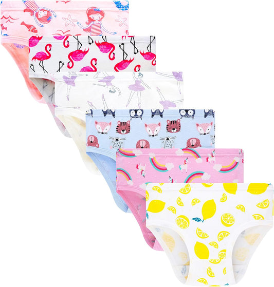 Barara King Little Girls' Soft Cotton Underwear Toddler Undies Kids panties