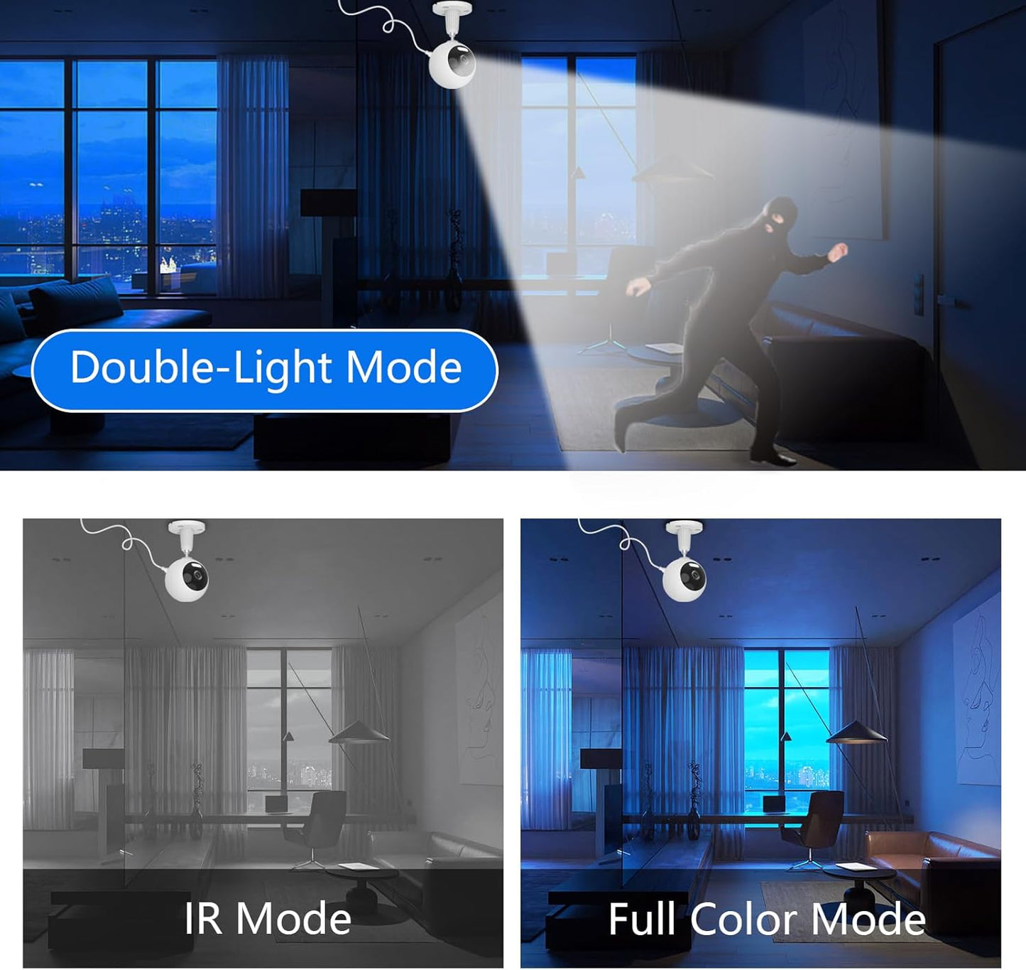 5G/2.4G Indoor/Outdoor Security Camera for Baby Monitor, Indoor Camera for Dog/Cat/Pet/Nanny/Baby/Elder, IP66 Waterproof, 3 Night Vision, Motion Detection, SD/Cloud