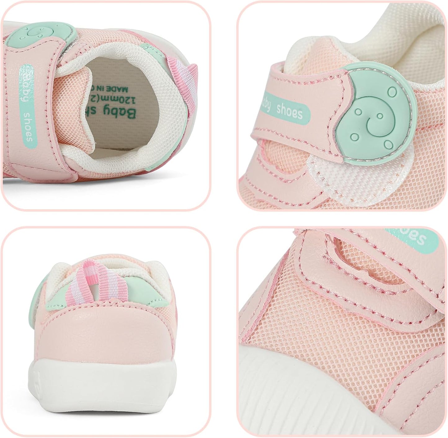 Baby Shoes Boys Girls First Walkers Cute Animals Toddler Sneakers Prewalkers Rubber Sole