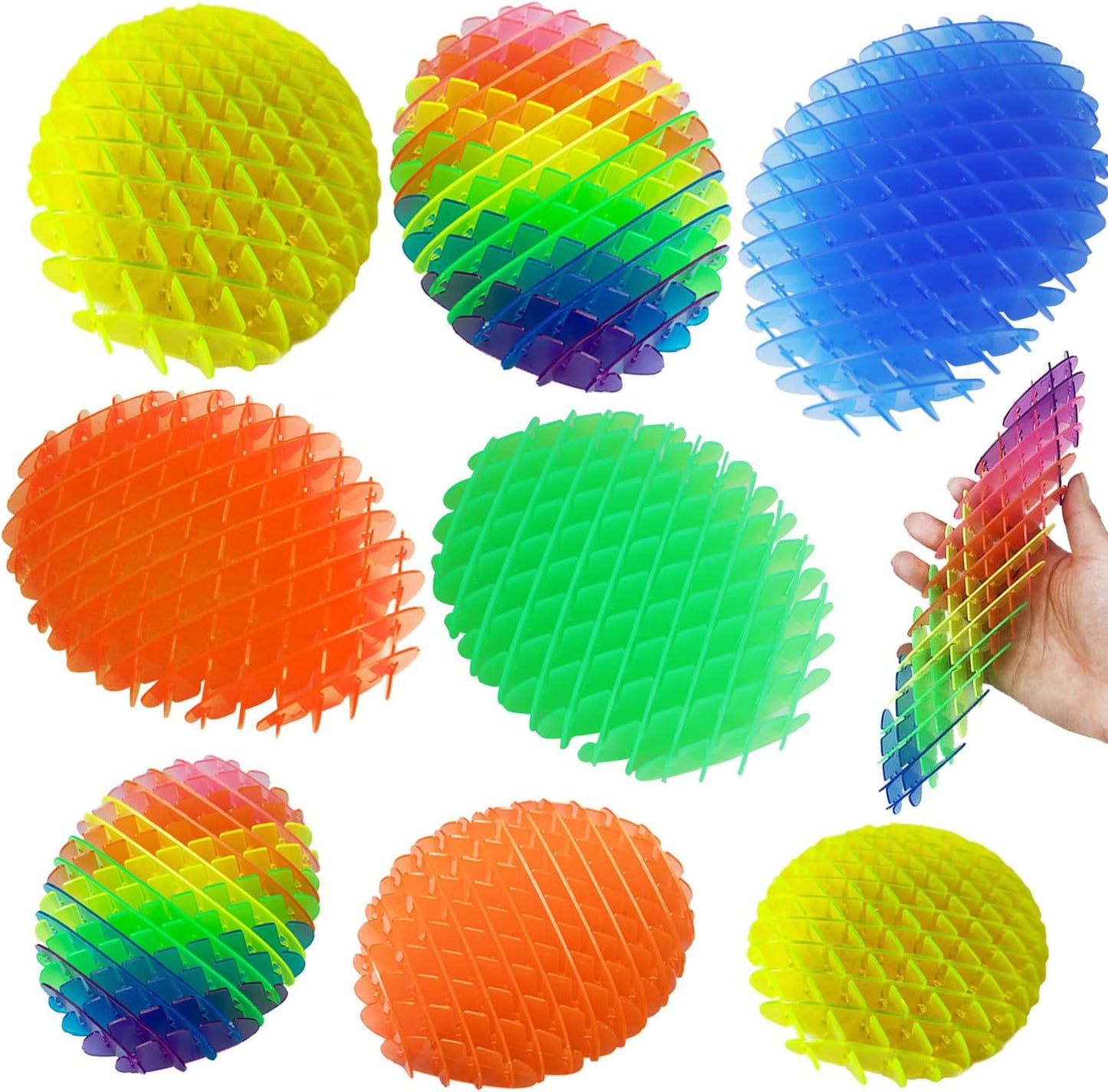Fidget Worm Toy 8 PCS - Fidget Toys,Multicolor Stress Relief Fidget Toys,Sensory Slug Fidget Toy,Resistance Fidget Toys,Anxiety Relief Toys for Kids & Adults,Elastic Mesh Toys (8 Colors Packing)