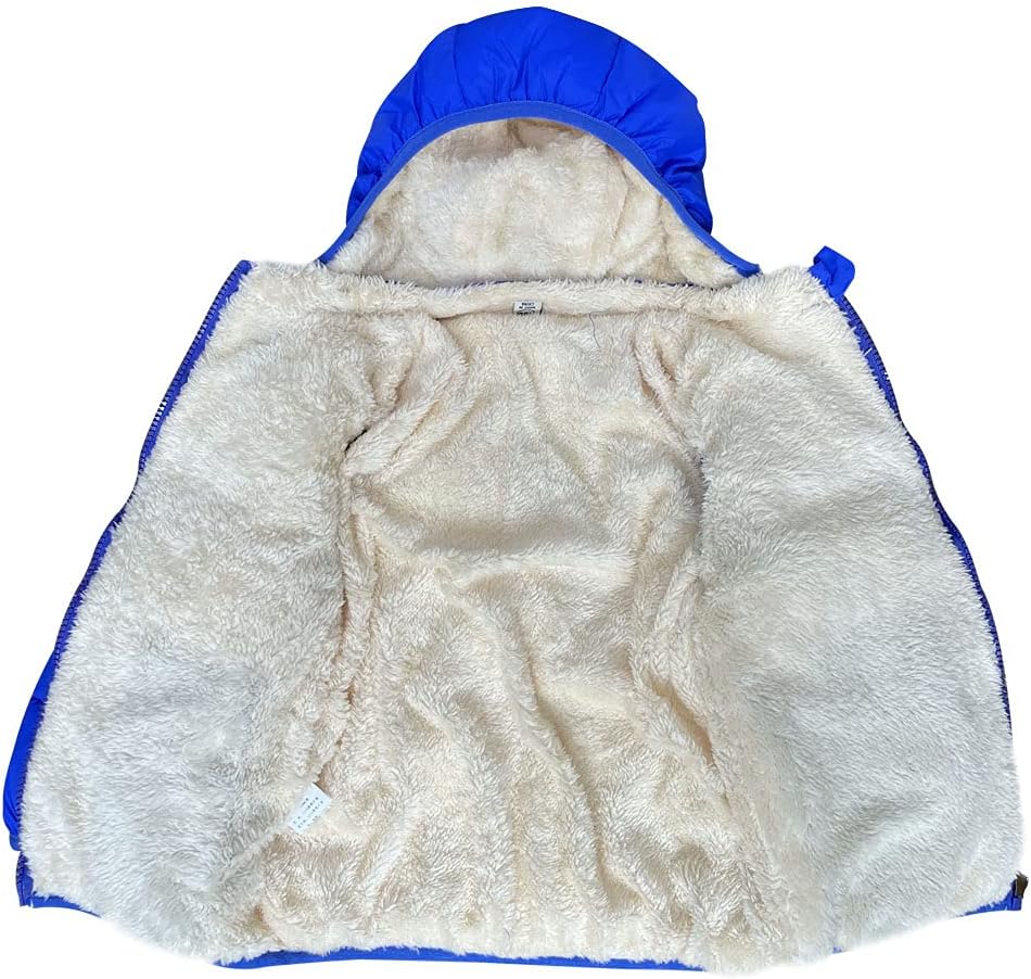 Baby Girls Boys' Winter Fleece Jackets With Hooded Toddler Cotton Dress Warm Lined Coat Outer Clothing