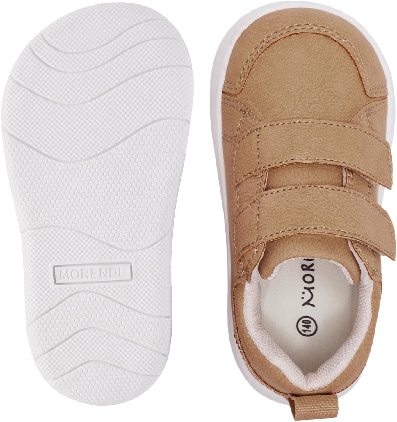 MORENDL Wide Toe Box Shoes Toddler Barefoot Shoes Baby Walking Shoe Boy Girl Non-Slip Zero Drop Minimalist Sneakers Comfort Tennis Outdoor Activities