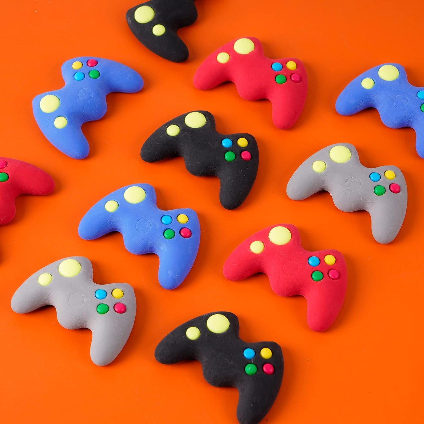 32 Pieces Game Controller Erasers Bulk Latex-Free Soft Erasers Pencil Erasers for Kids Teachers and School and Office Supplies