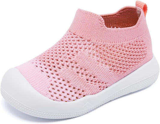 Eashi Baby Boy Girl Non-Skid Indoor Infant Walking Shoes Breathable Warm Elastic Sock Shoes with Memory Sole Protect Toes Outdoor Sneakers