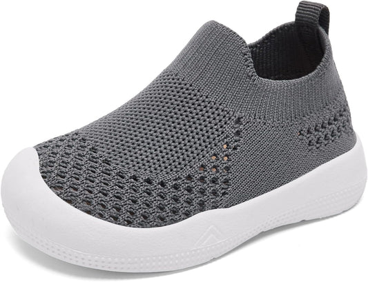 Eashi Baby Boy Girl Non-Skid Indoor Infant Walking Shoes Breathable Warm Elastic Sock Shoes with Memory Sole Protect Toes Outdoor Sneakers