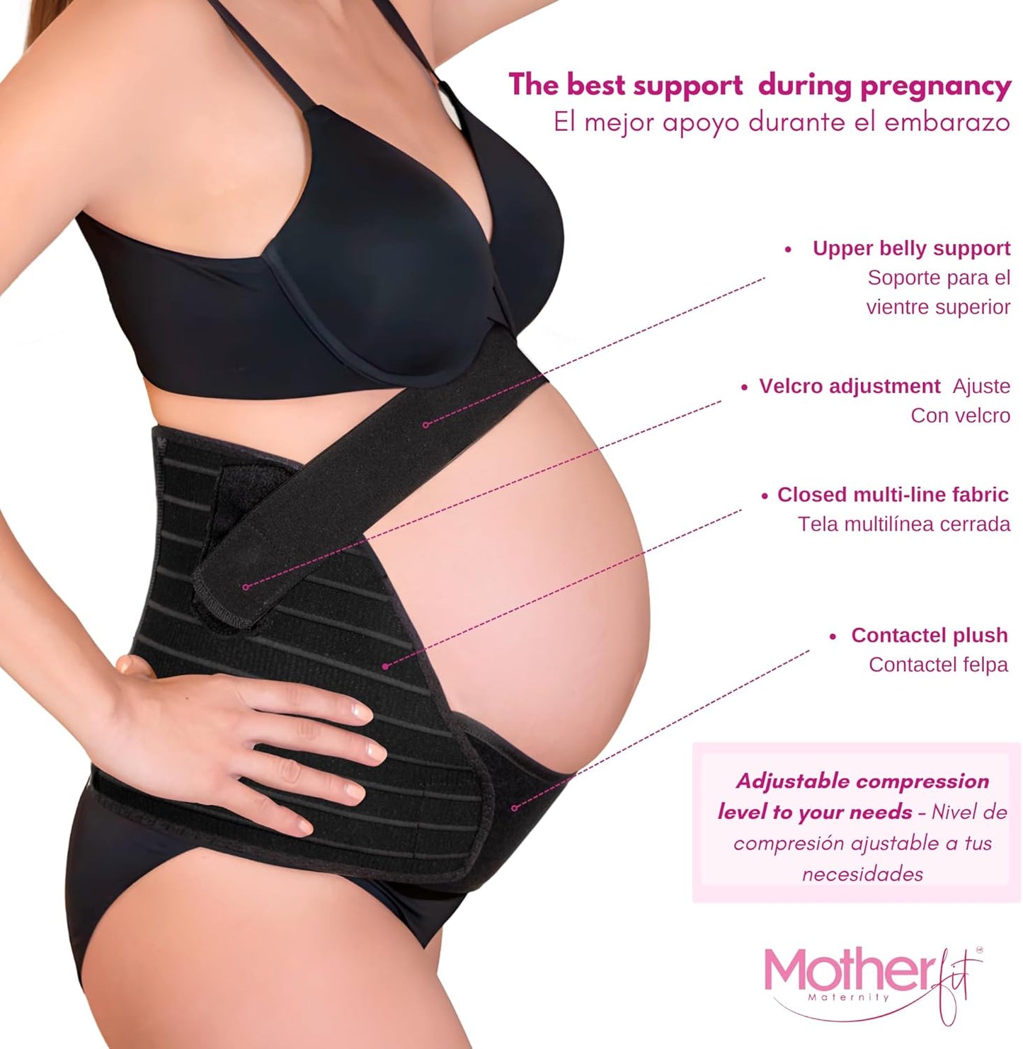 Pregnancy Girdle - Belly Bands for Pregnant Women Breathable Pregnancy Belly Support Band Adjustable Maternity Belt