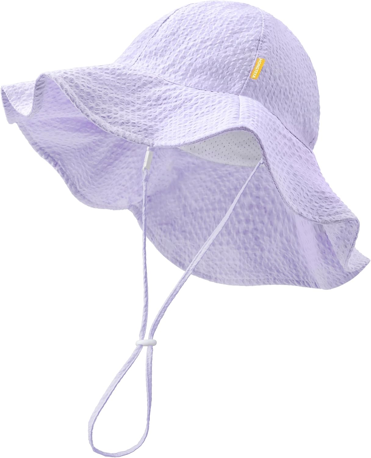 HONGTEYA Baby Sun Hat Toddler Girl Beach Hat Adjustable Outdoor Summer Hat UPF 50+ Sun Protection Wide Brim Infant Kids