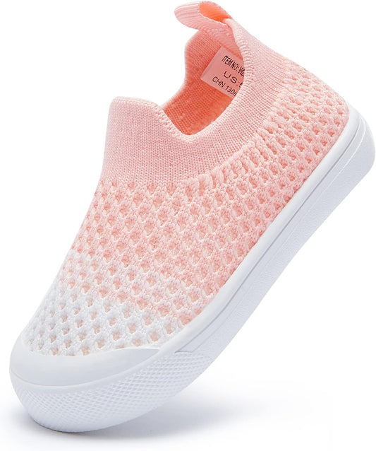 BMCiTYBM Baby Sneakers Girls Boys Lightweight Breathable Mesh First Walkers Shoes 6-24 Months