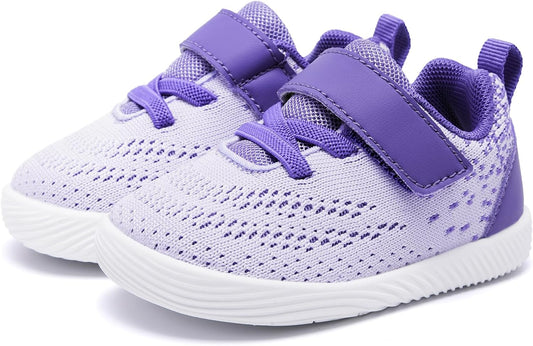 MORENDL Toddler Sneakers Baby Boys & Girls Barefoot Shoes Lightweight Breathable Walking Running Tennis Athletic Sport Shoes