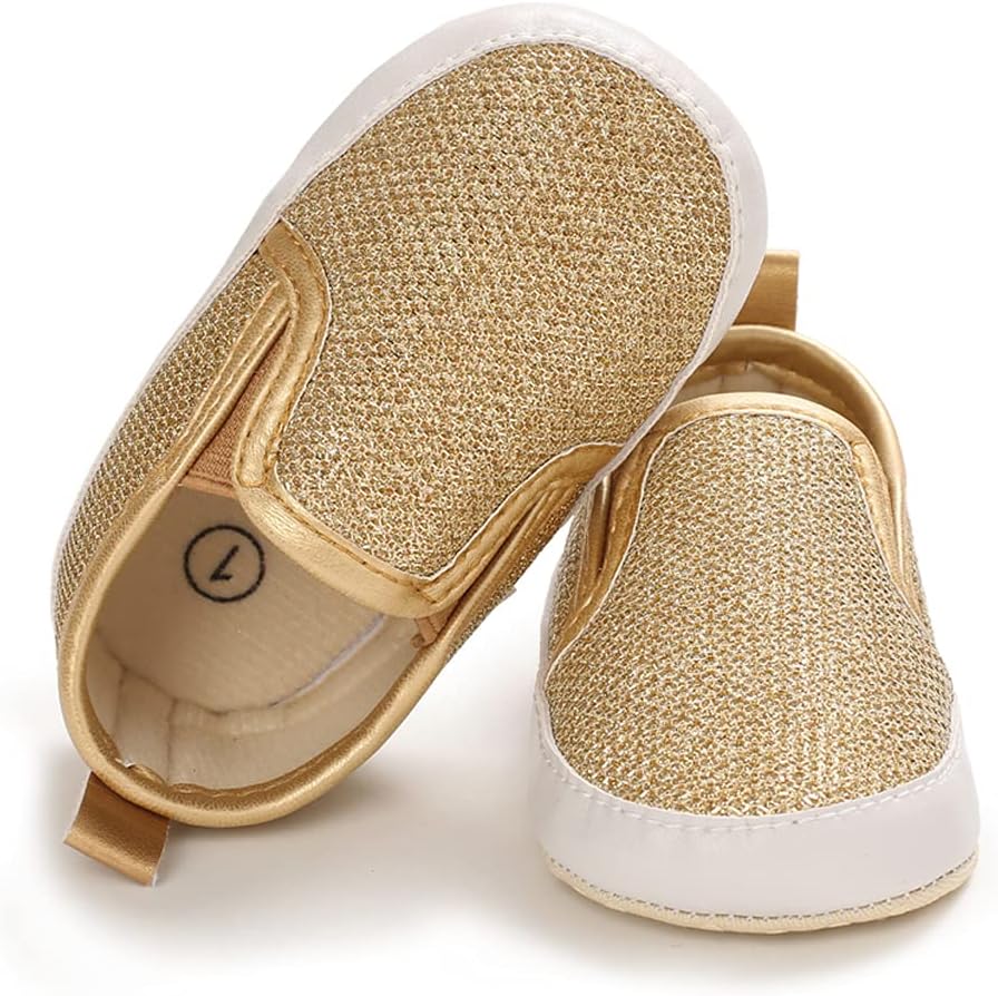 LONSOEN Baby Girls Boys Loafers Prewalker Dress Crib Shoes