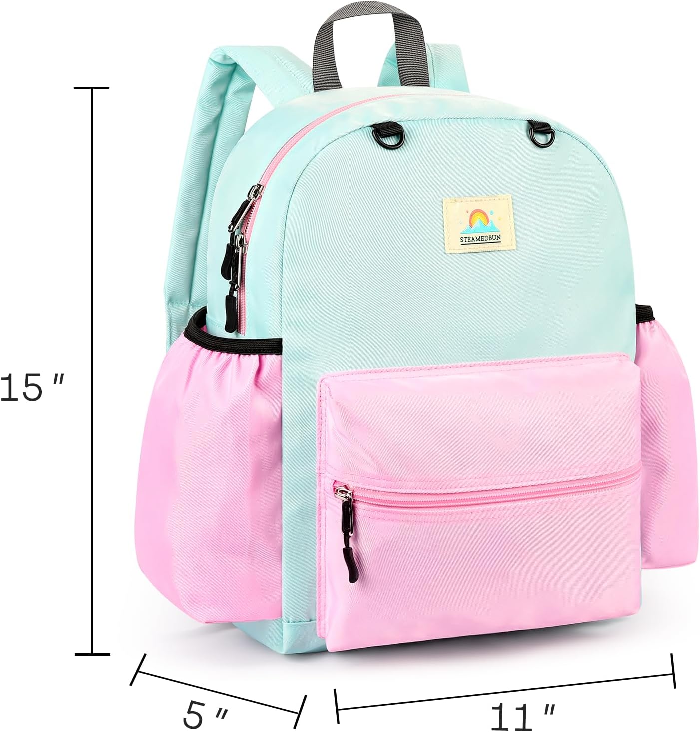 STEAMEDBUN Kids Backpack for Girls 4-6: Girls Backpacks for Elementary - 15 inch Backpack for Kindergarten