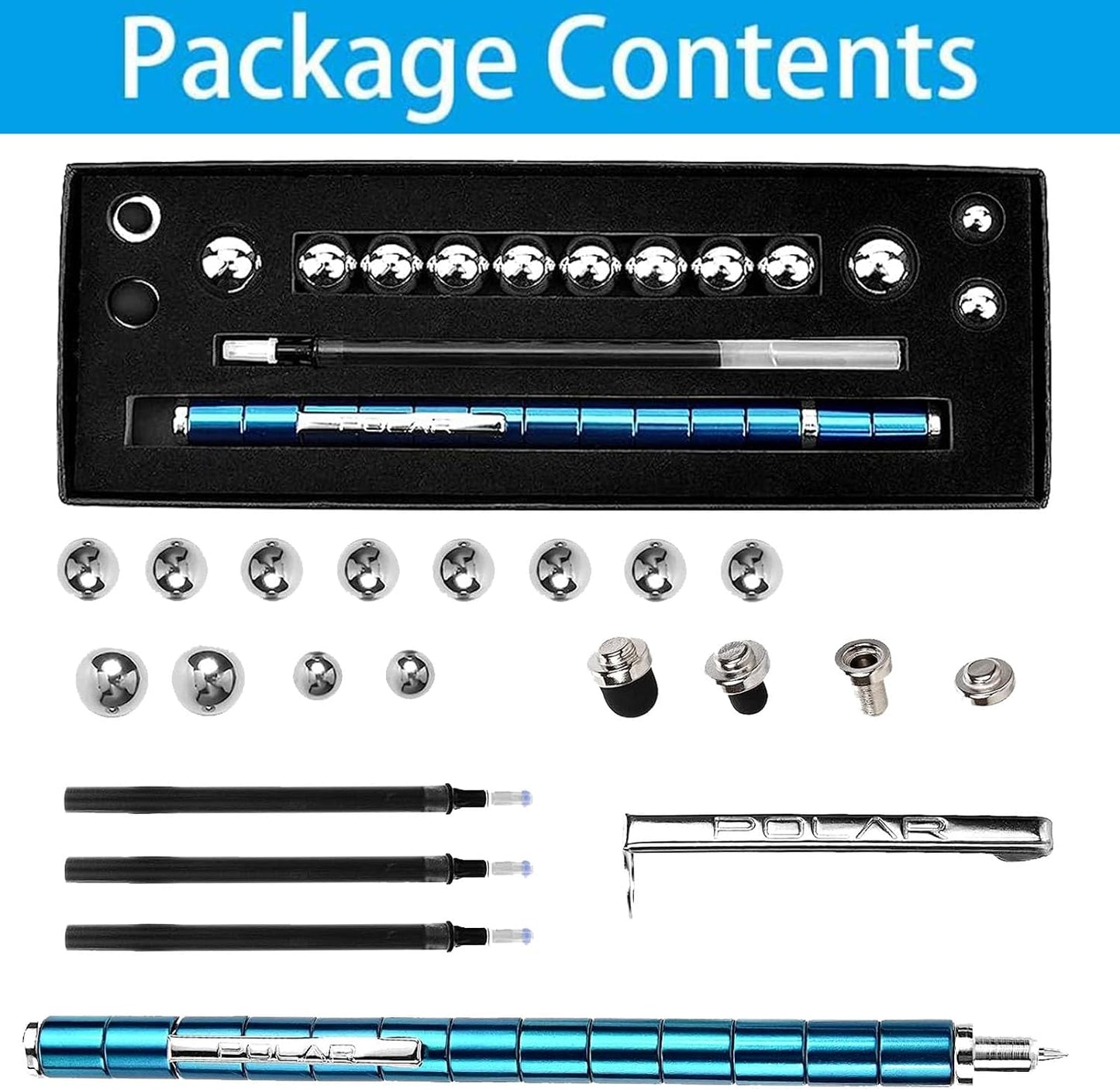 Fidget Pen,Magnetic Pen， Decompression Magnetic Fidget Toy Pen, Magnet Pen Fidget Toy Relieve Pressure Novel Toy Gifts for Kids or Friends! (Blue)