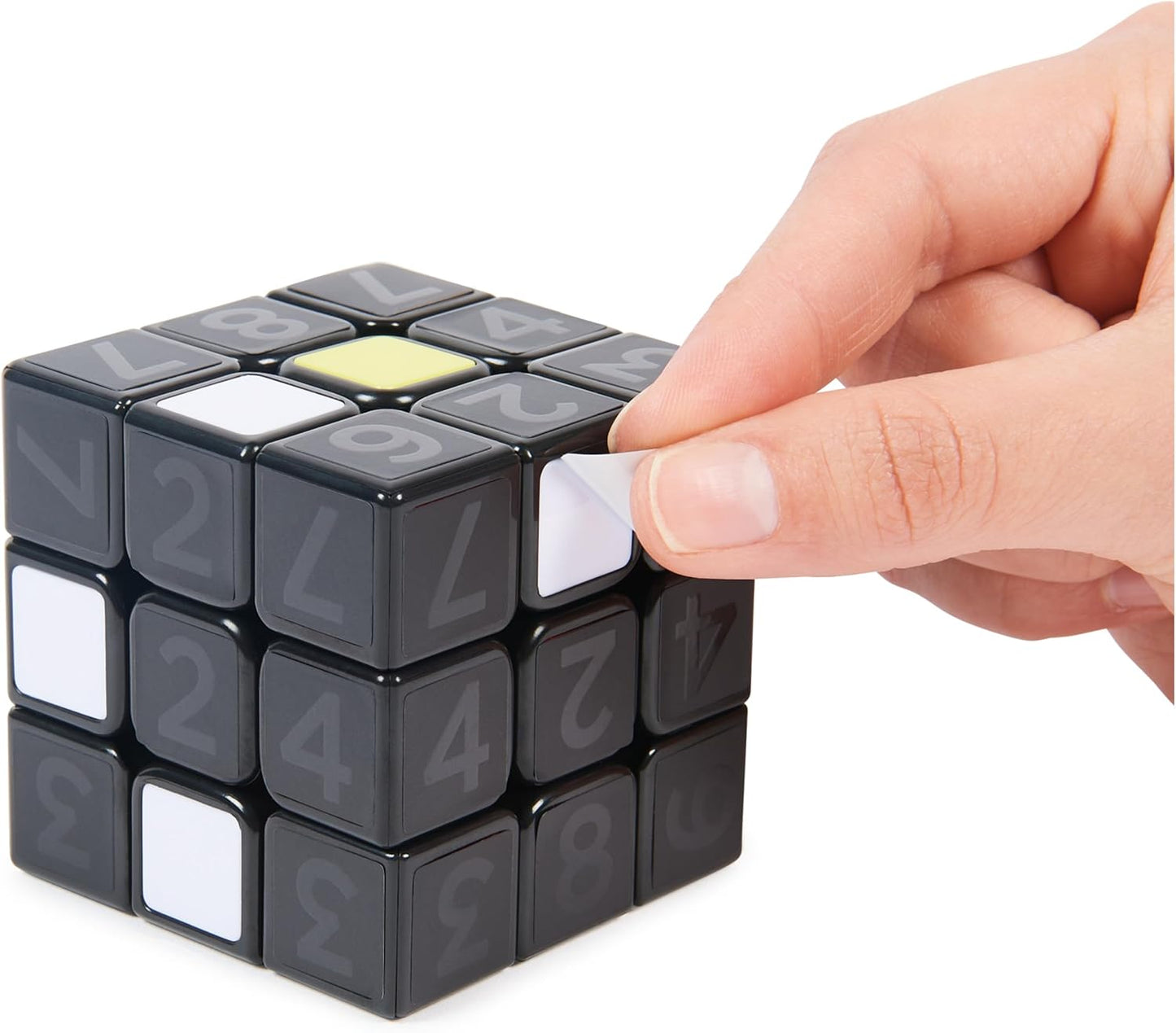 Rubik’s Coach Cube, Learn to Solve 3x3 Cube with Stickers, Guide, & Videos, Stress Relief Fidget Toy, Adult Toy Fidget Cube for Ages 8+