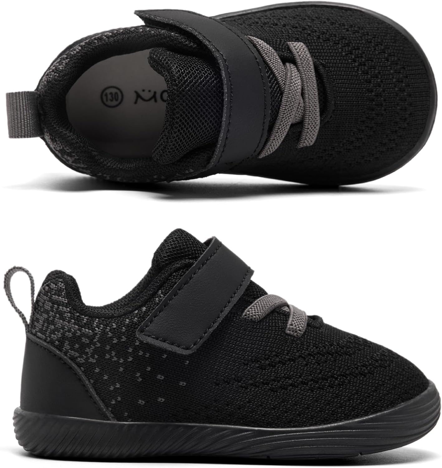 MORENDL Toddler Sneakers Baby Boys & Girls Barefoot Shoes Lightweight Breathable Walking Running Tennis Athletic Sport Shoes