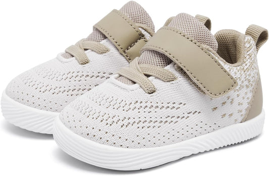 MORENDL Toddler Sneakers Baby Boys & Girls Barefoot Shoes Lightweight Breathable Walking Running Tennis Athletic Sport Shoes