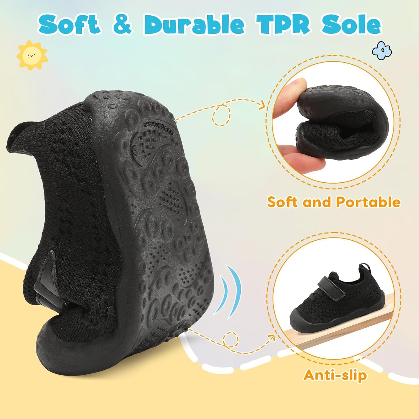 LeIsfIt Baby Shoes Girls Boys First Walking Shoes Infant Sneakers Crib Shoes Lightweight Non-Slip Shoes