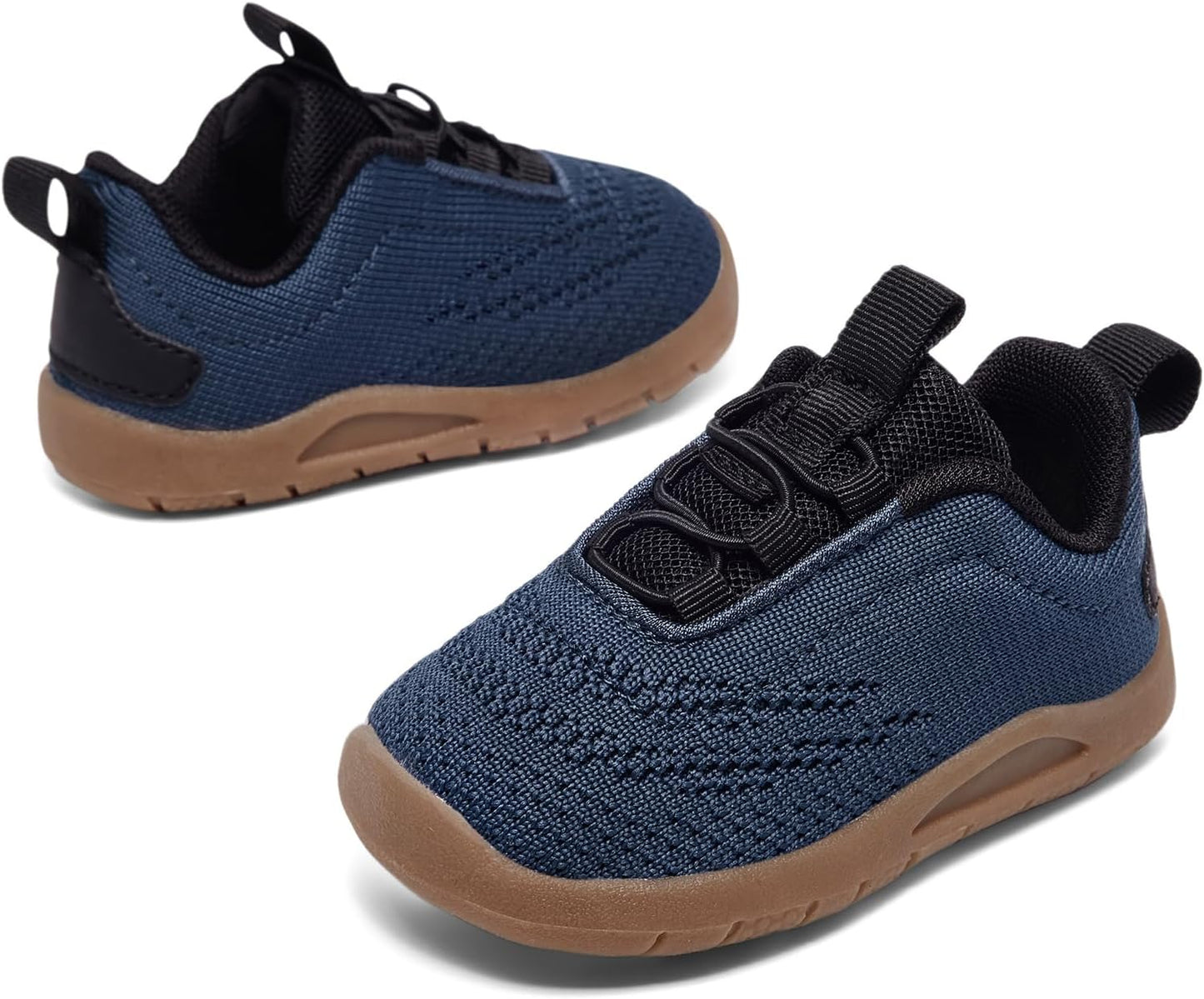 MORENDL Toddler Slip On Sneakers Baby Walking Shoes Non-Slip Breathable Unisex Pink Mesh Lace-Up Athletic Sneakers Infant Running Shoes