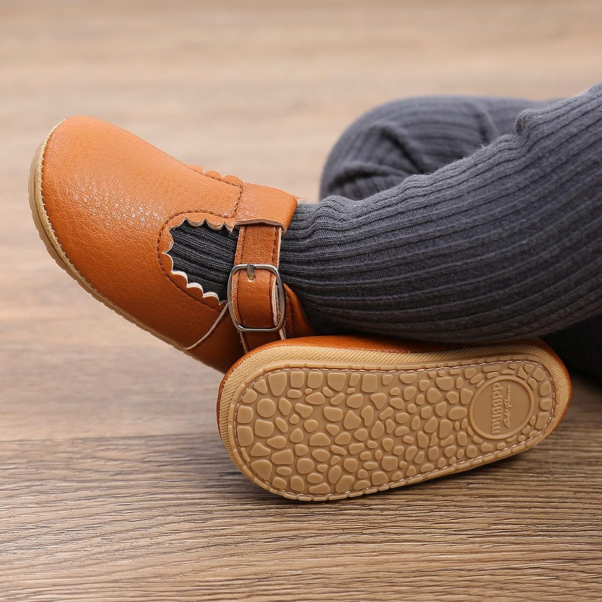 Baby Shoes Mary Jane Flats Non Slip Soft Sole Infant Toddler Sneakers First Walkers Party Christmas Dress Shoes