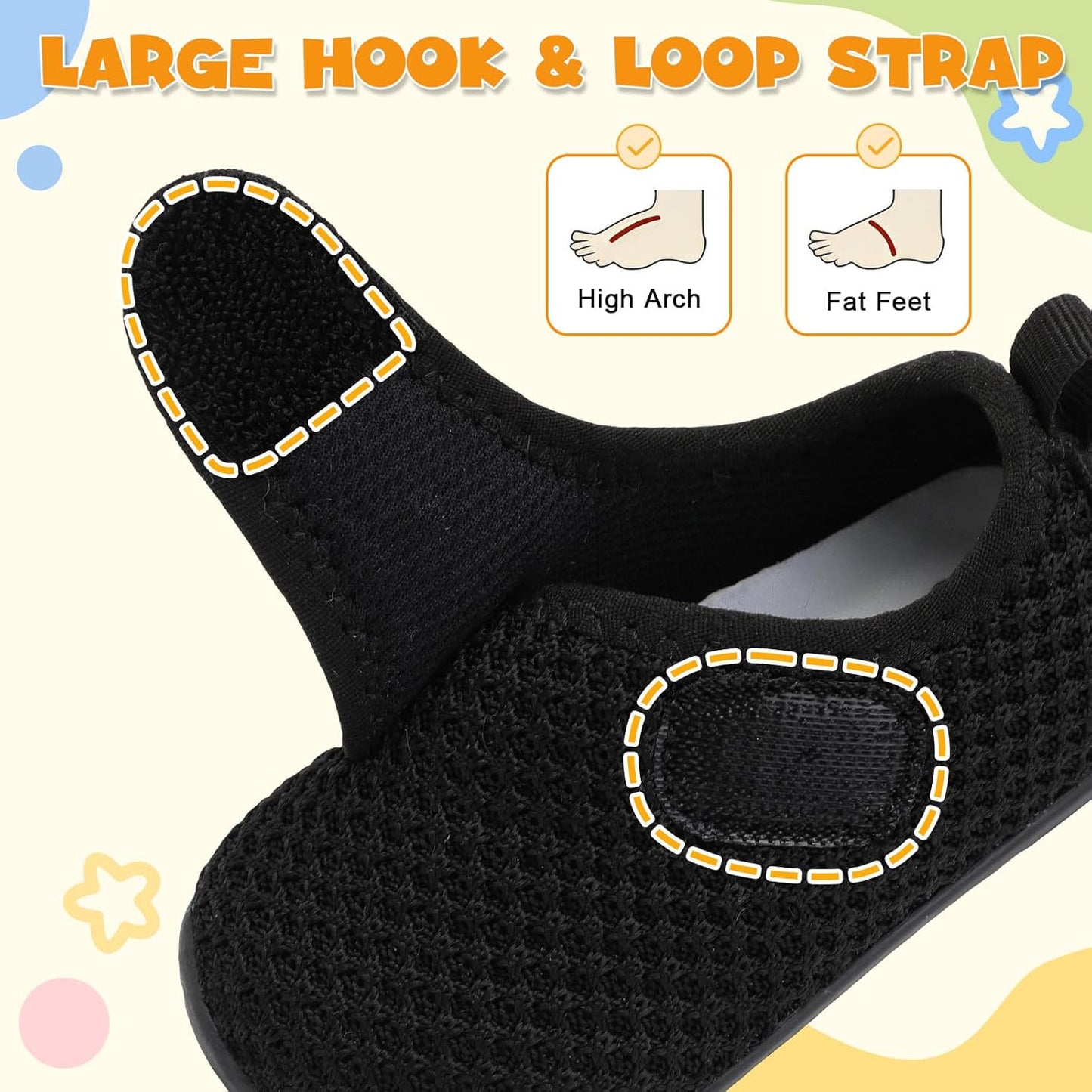 LeIsfIt Baby Shoes Boys Girls First Walking Shoes Non-Slip Infant Sneakers Lightweight Slip-on Crib Sneakers for First Walkers