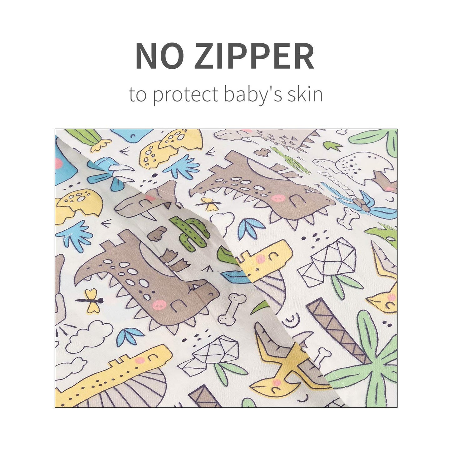 ALVABABY Toddler Pillowcases 2 Pack Organic Cotton Kids Pillow Cover Fit 13"x 18" or 12"x18" Envelope for Girl Boy Sleepy Travel