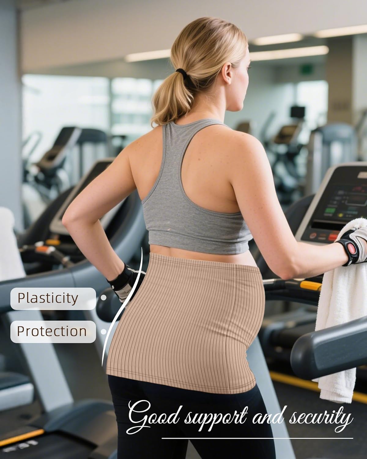 3 Pack Maternity Belly Bands for Pregnant Women Cotton Stretch Ribbed Pregnancy Support Belt Pants Extender