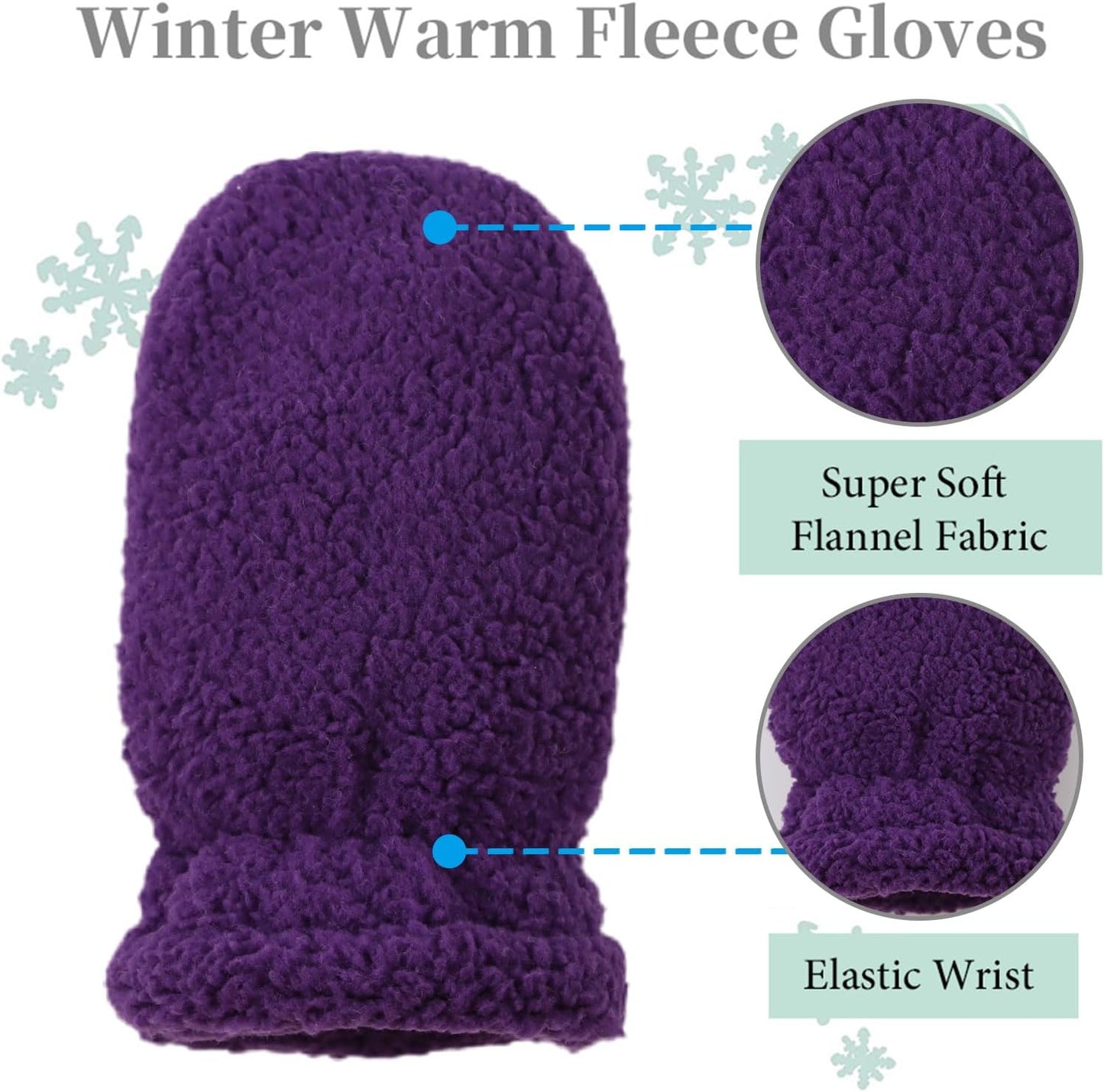 Zsedrut Baby Boys Winter Glove Warm Toddler Infant Girls Mittens Fleece Lined Gloves 1-7 Years