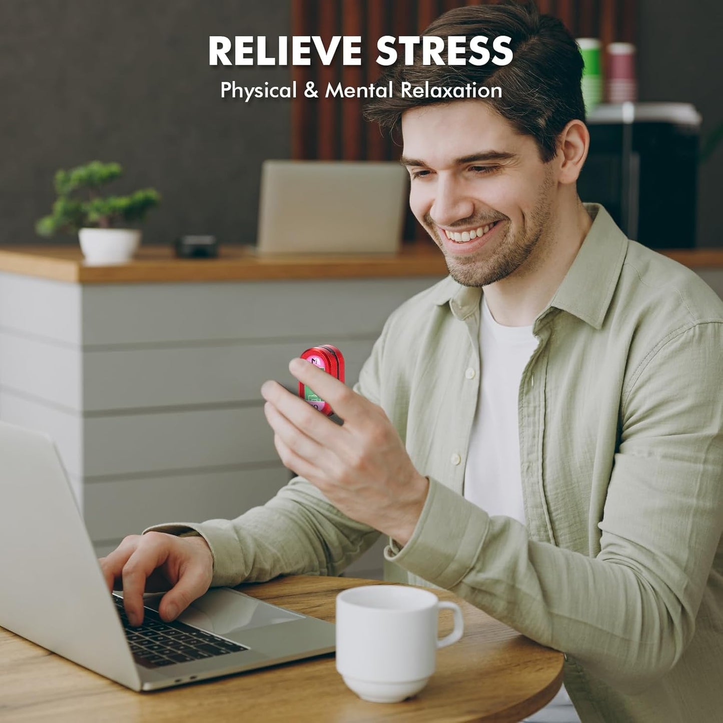 Metal Fidget Slider Toys：CP3 Magnetic Haptic Poker Push Card EDC Slider Fidget Toy for Adults, Office Magnetic Sliding Fidget Clicker Anxiety ADHD Autism as Gifts - Red