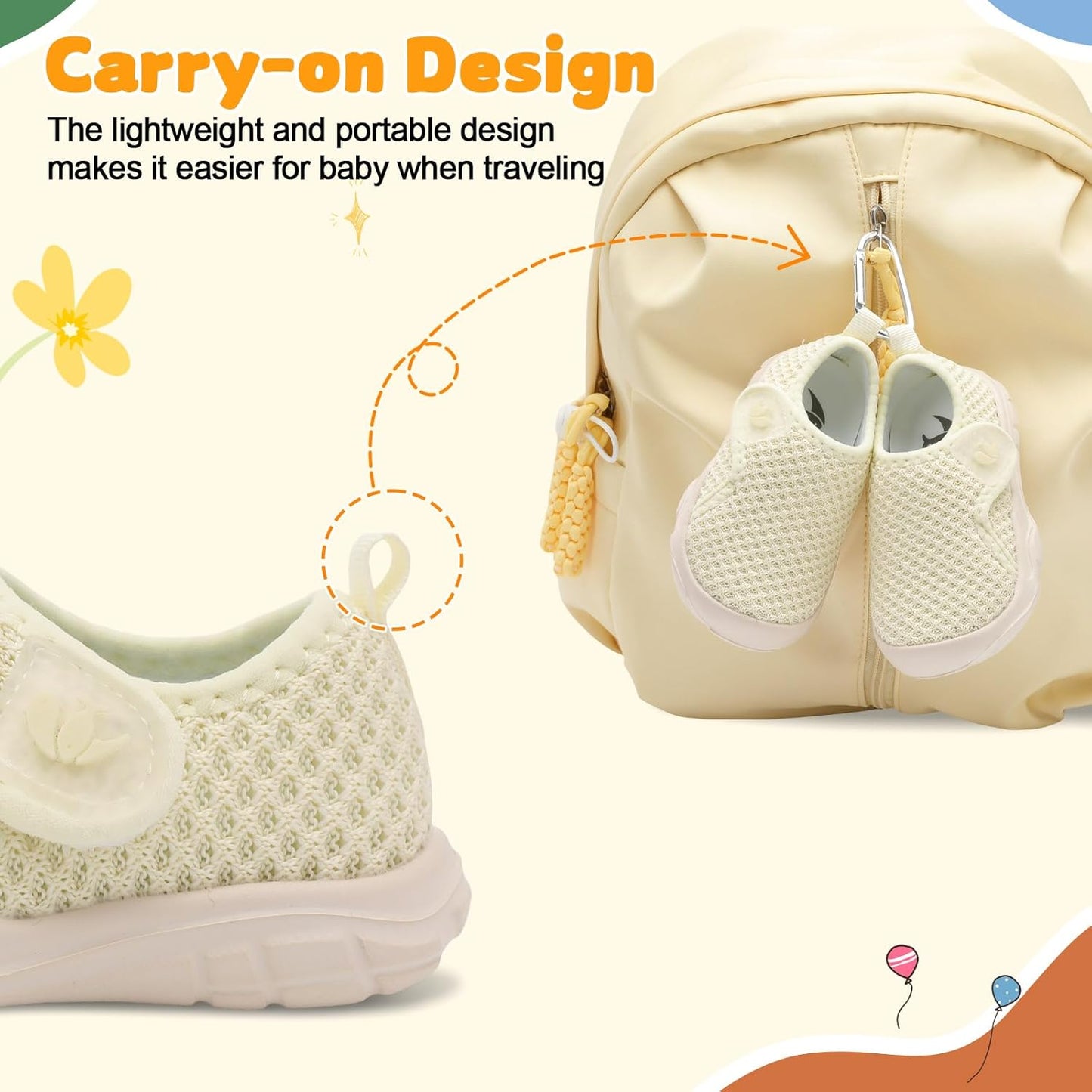 FEETCITY Baby Shoes Boys Girls First Walking Shoes Infant Sneakers Lightweight Slip On Shoe