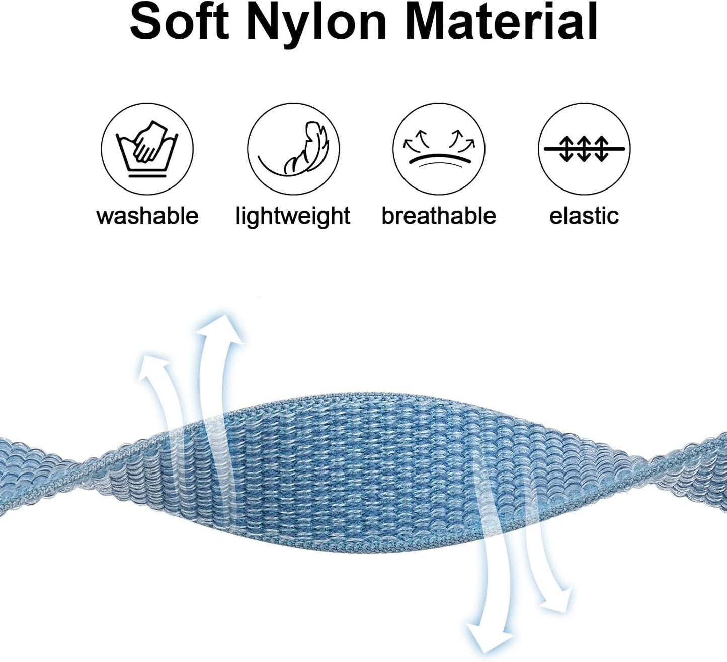 Vancle Kids Wristband for Apple AirTag, Protective Case for Air Tag GPS Tracker Holder with Nylon Bracelet, Adjustable Anti Lost Watch Band for Toddler Baby Children Elders