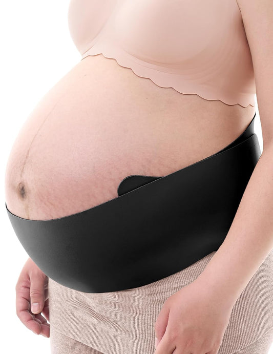 Momcozy Belly Bands for Pregnant Women, One-Piece & Portable Pregnancy Belly Band with Ergonest Back Support & Breathable Fabric – Adjustable Maternity Belt for Small/Round/High-Carrying Belly