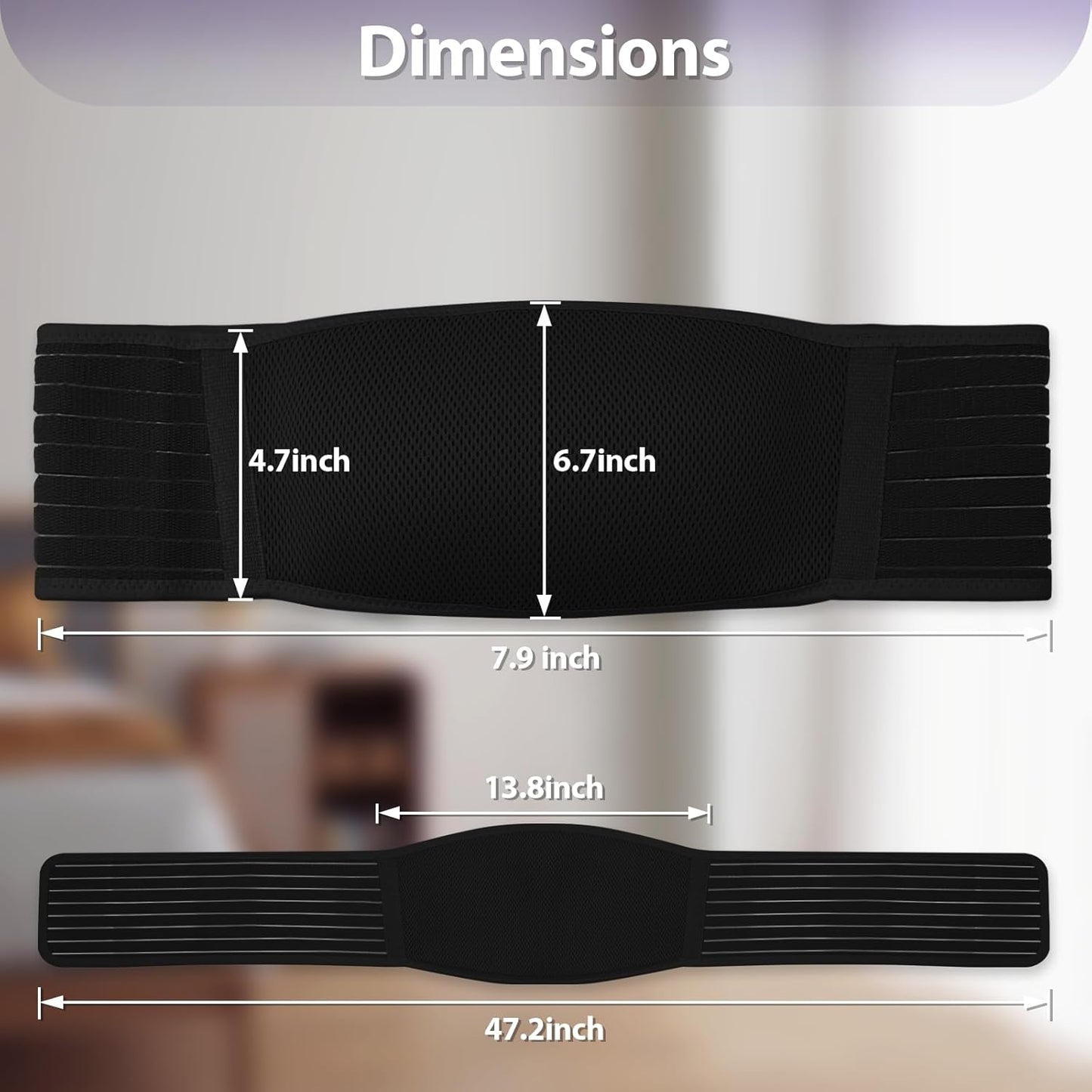 YANENAN Maternity Belly Bands for Pregnant Women, Adjustable and Breathable Pregnancy Belly Bands for Pelvic, Waist & Lower Back Relief, Pregnancy Must Have (One Size)