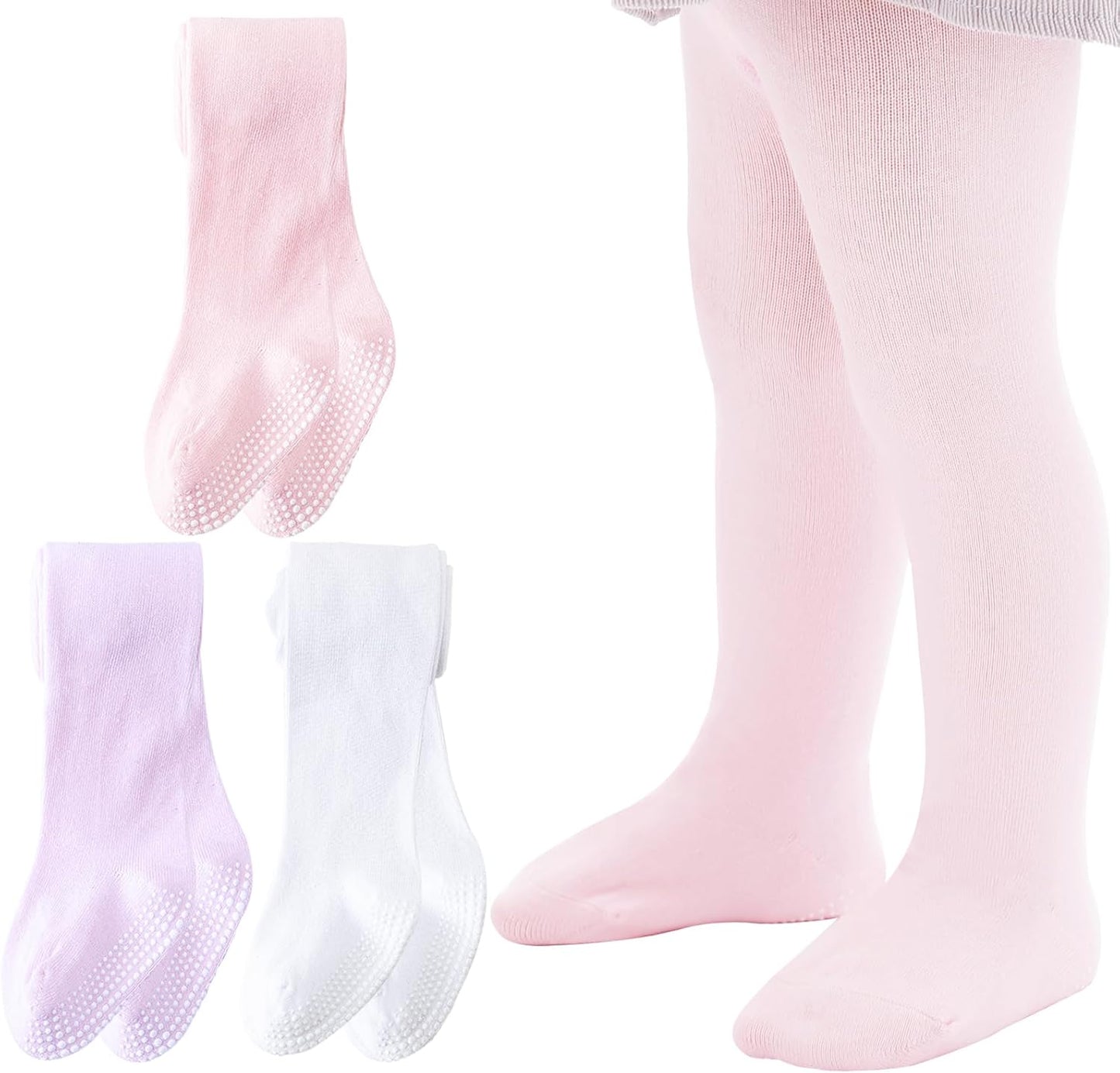 Mini angel Baby Tights Non Slip Baby Girl Tights Seamless Cotton Pantyhose Toddler Stockings Winter Warm Leggings Non-Skid
