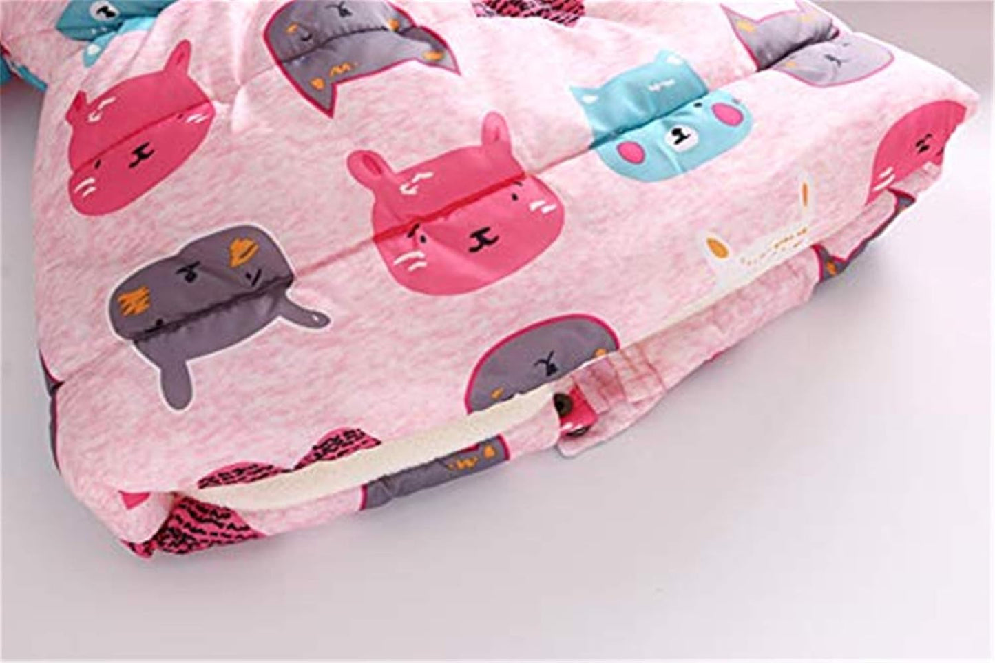 Miss Bei Girl's Winter Coat Jacket Hooded Kids Toddler Flower Print Parka Outwear Warm Cotton Puffer Hooded Jacket