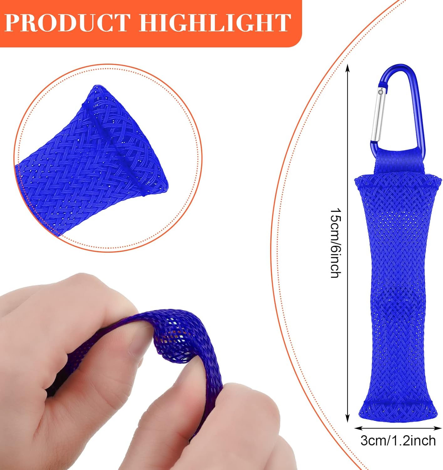 Kathfly 20 Pieces Fidget Marble Mesh Fidget Toy with Buckle Colorful Fidgets Sensory Marble Fidget for Stress Relieve Adults Office, 5 Colors