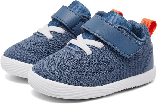 MORENDL Toddler Sneakers Baby Boys & Girls Barefoot Shoes Lightweight Breathable Walking Running Tennis Athletic Sport Shoes