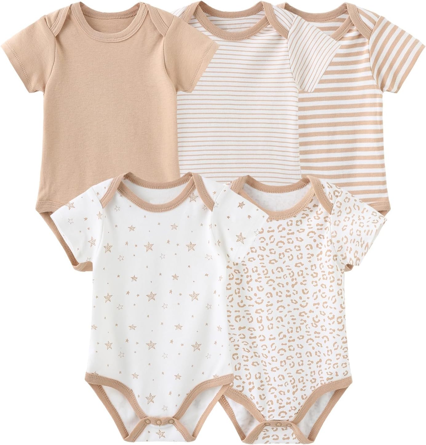 Unisex Baby Boy Girl Bodysuits Sets 20 Pack Cotton Casual New Born Clothes Comfort Infant Outfit Essentials